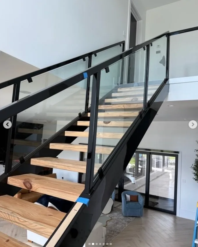 Custom residential glass installation
